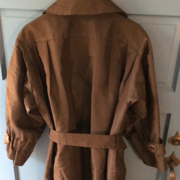 Vintage Saint Laurent Rive Gauche Silk trench coat - Picture 4 of 11
